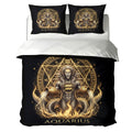 Aquarius Astral Golden Water Bearer Duvet Cover Bedding Set