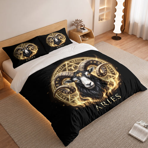 Aries Mighty Golden Ram Duvet Cover Bedding Set 2