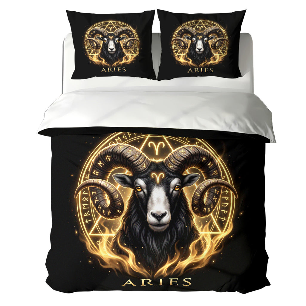 Aries Mighty Golden Ram Duvet Cover Bedding Set