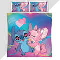 Disney Stitch And Angel In Love 3 Duvet Cover - Lilo and Stitch Bedding Set