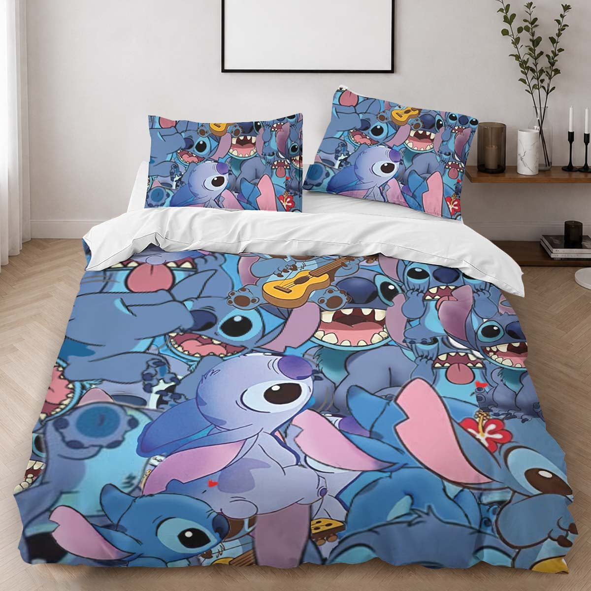 Disney Stitch Character 3 Duvet Cover - Lilo and Stitch Bedding Set 2