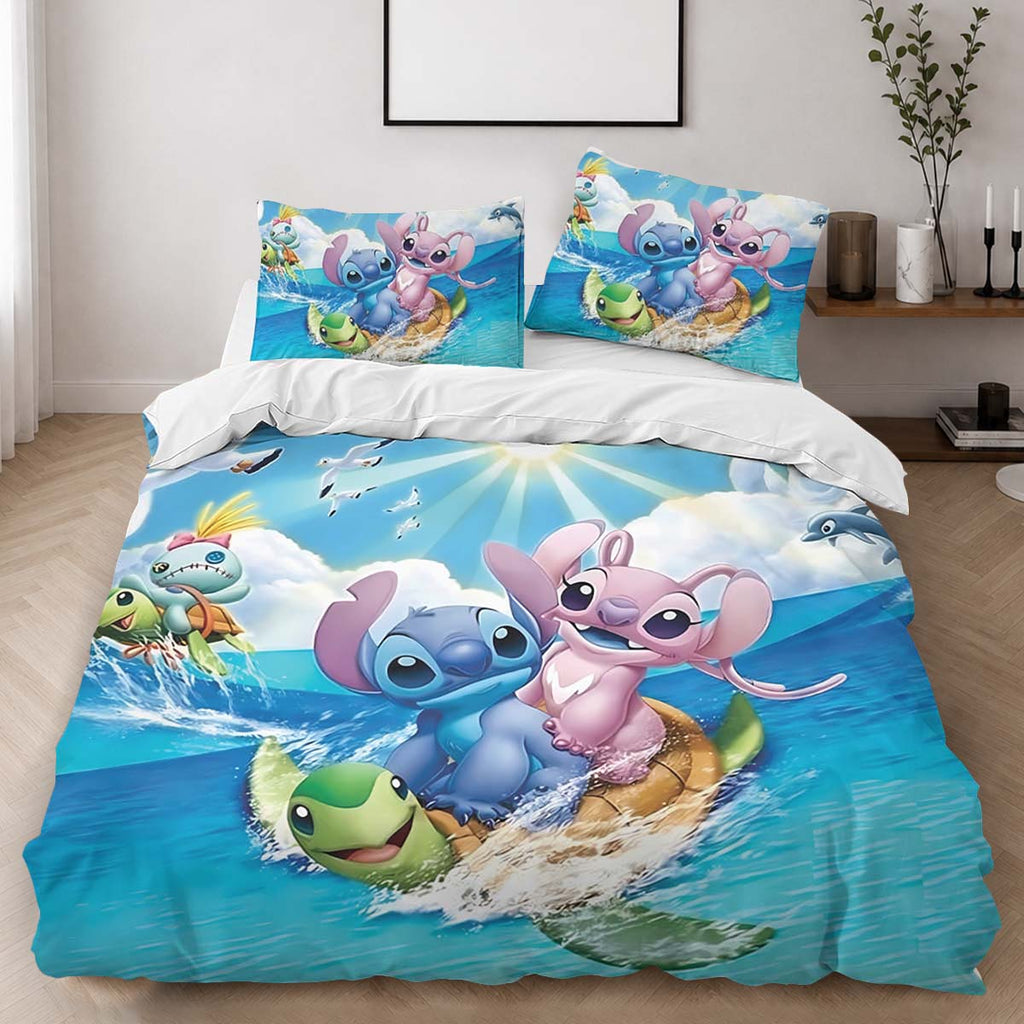 Disney Stitch and Angel 17 Duvet Cover - Lilo and Stitch Bedding Set 2
