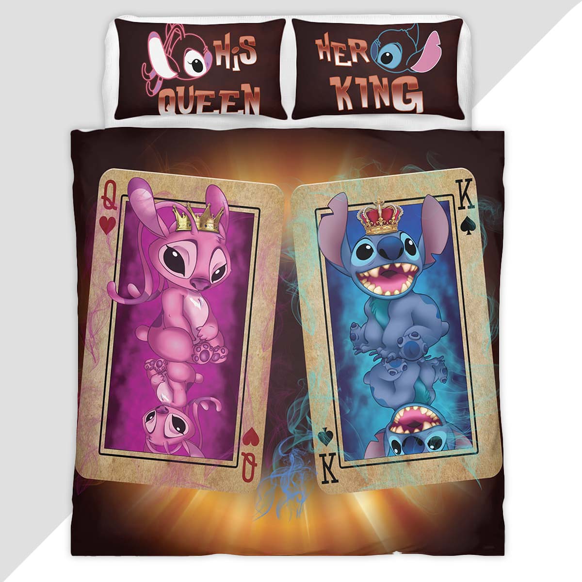 Disney Stitch and Angel 21 Duvet Cover - Lilo and Stitch Bedding Set