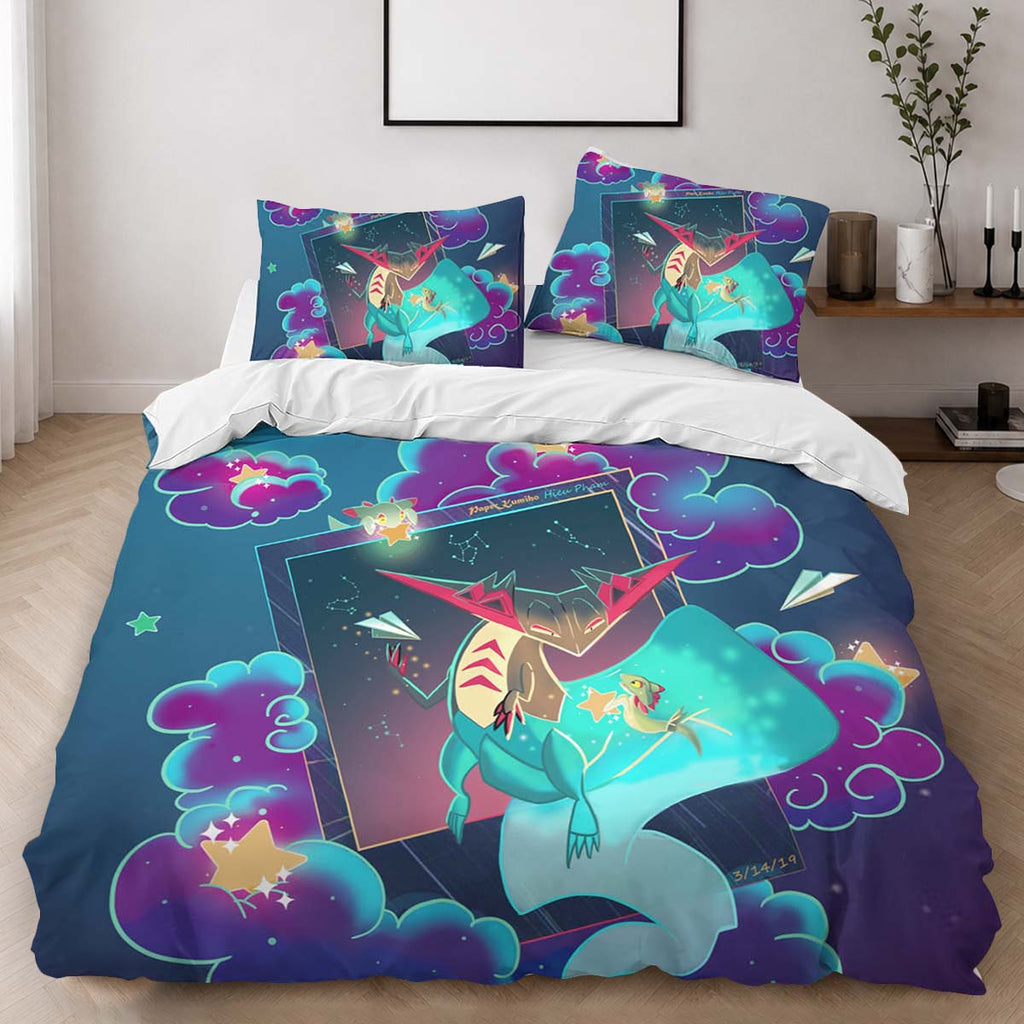 Dragapult Pokemon 3 Duvet Cover - Pokemon Bedding Set 2