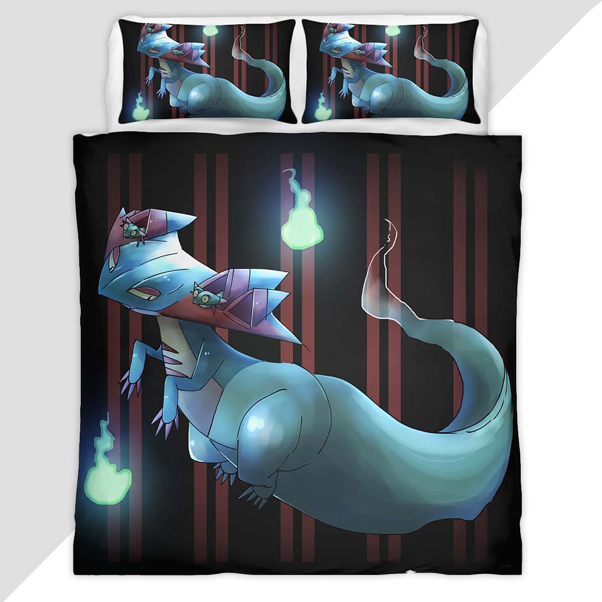 Dragapult Pokemon 8 Duvet Cover - Pokemon Bedding Set