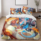 Dragon Pokemons Fight Duvet Cover - Pokemon Bedding Set 2