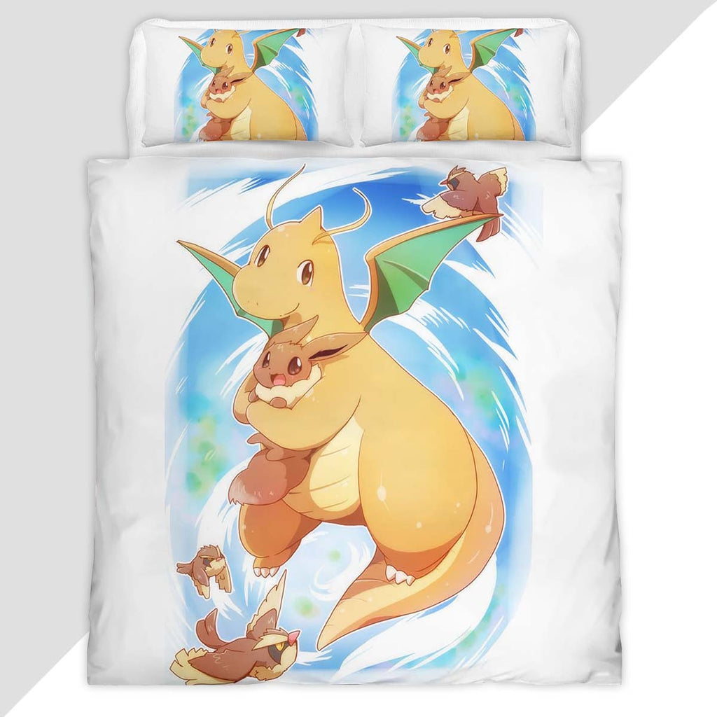 Dragonite Pokemon 5 Duvet Cover - Pokemon Bedding Set