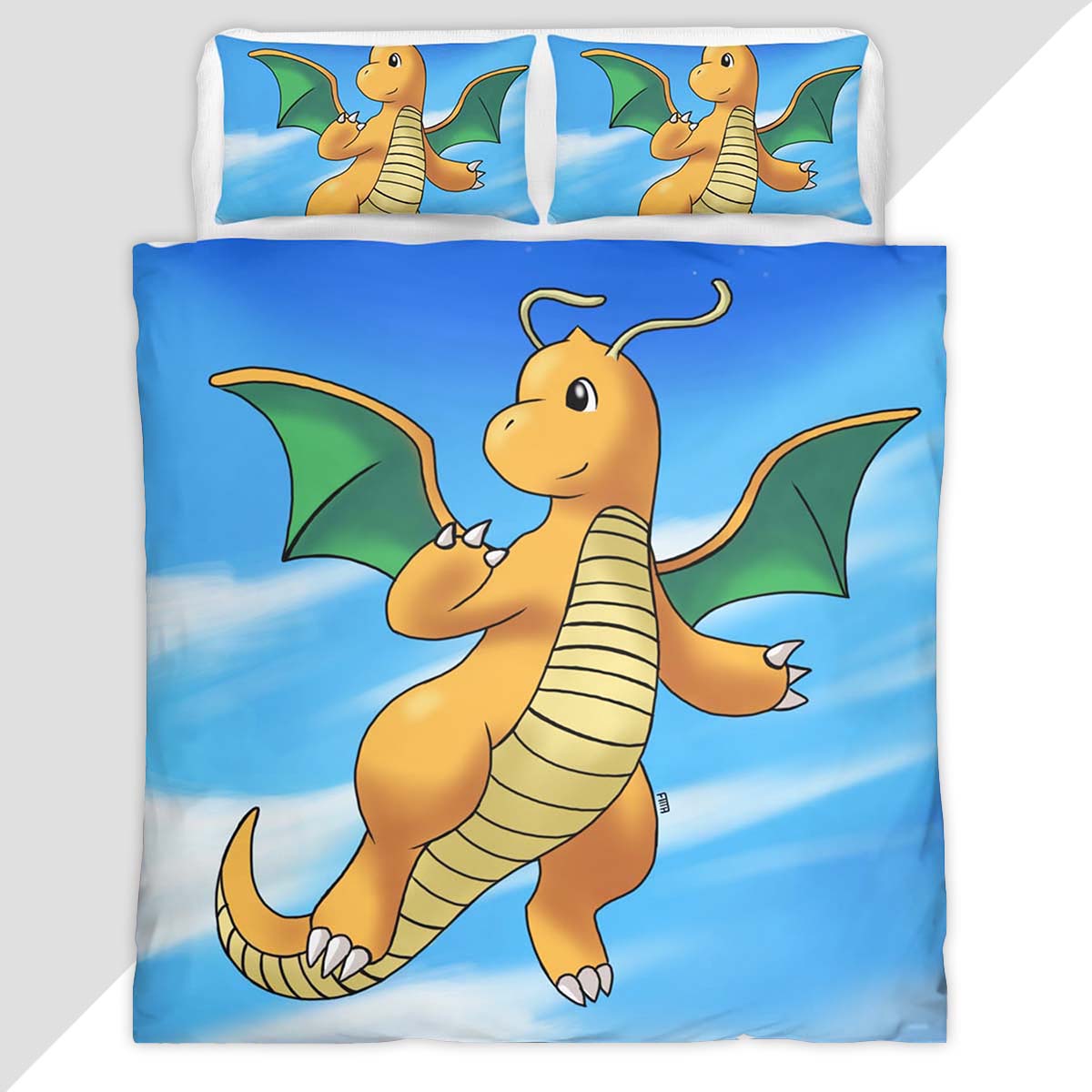 Dragonite Pokemon 7 Duvet Cover - Pokemon Bedding Set