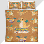 Dragonite Pokemon Duvet Cover - Pokemon Bedding Set
