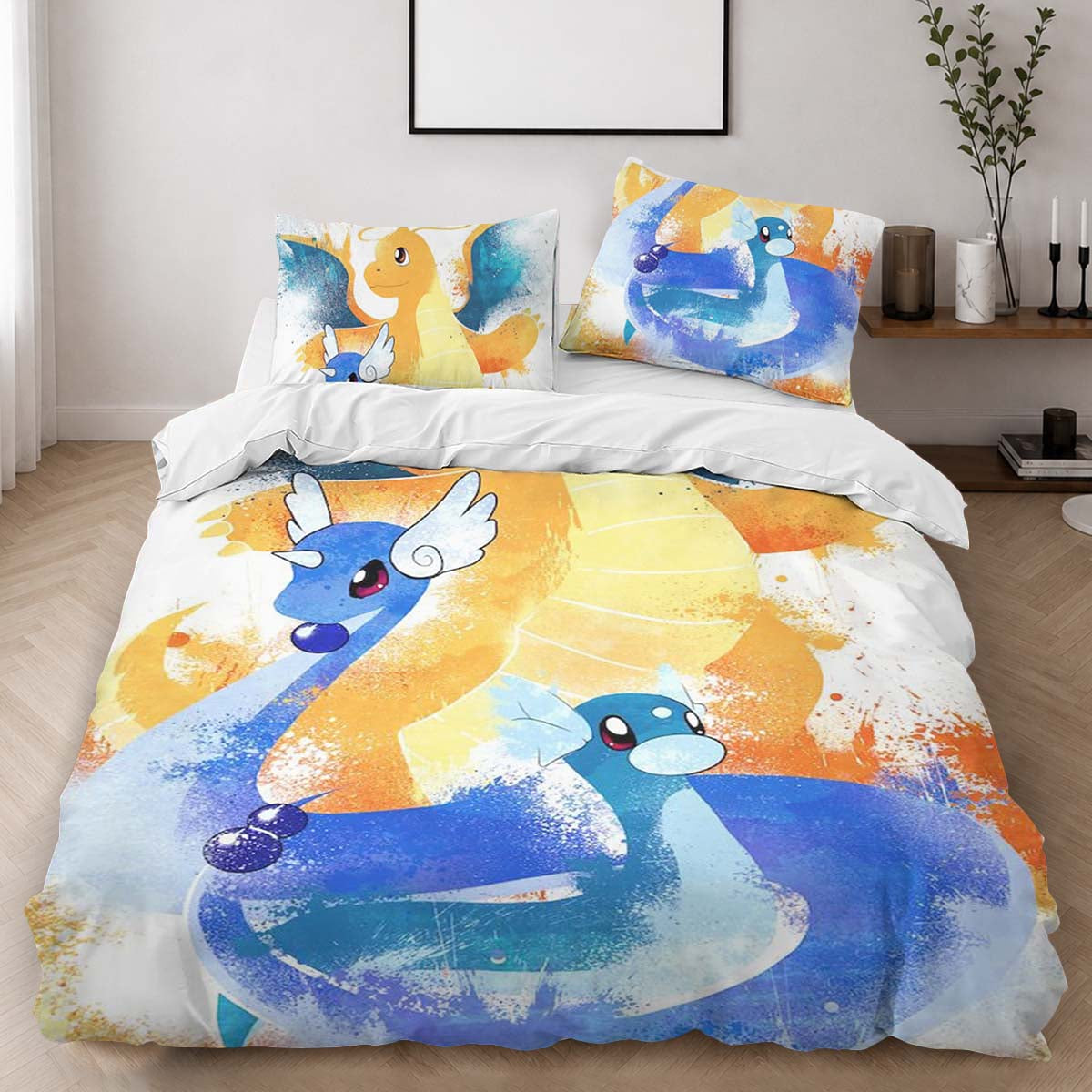 Dratini Dragonair Dragonite Pokemon Duvet Cover - Pokemon Bedding Set 2