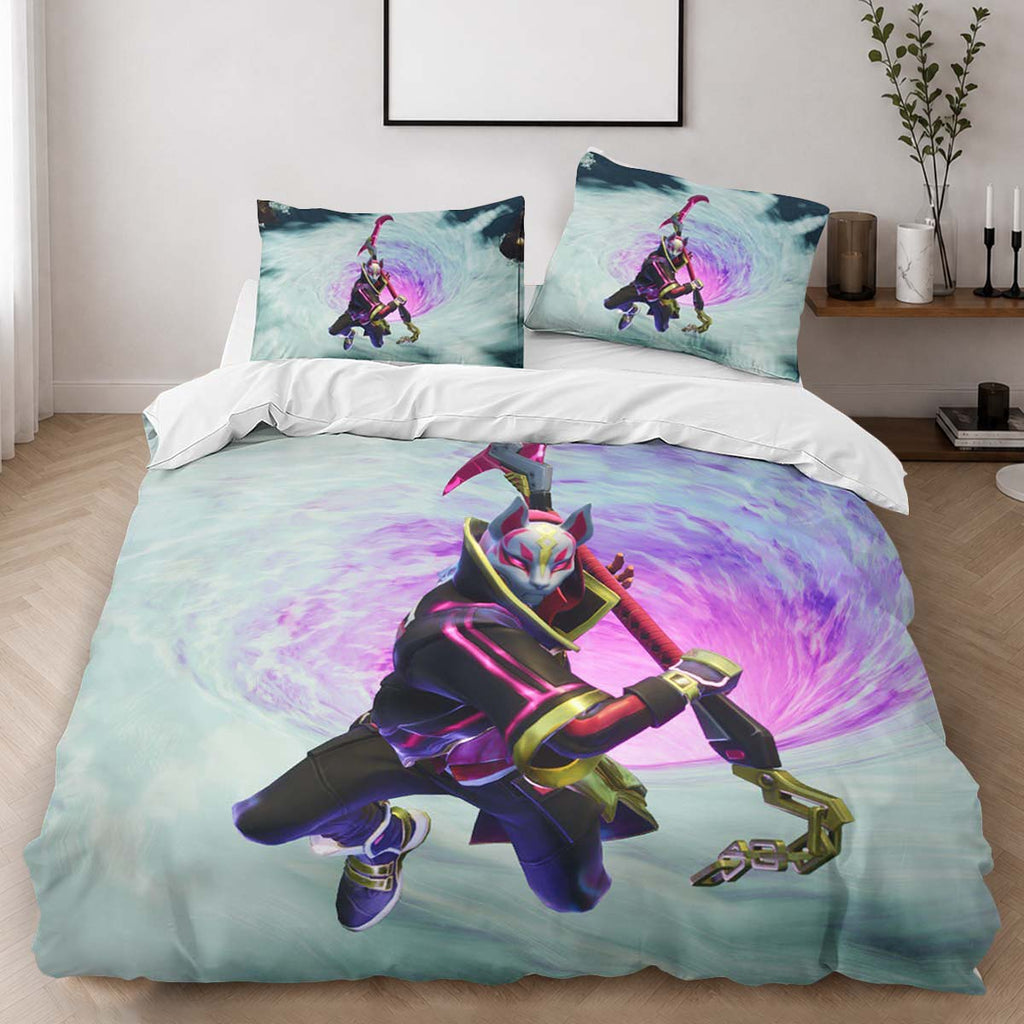 Drift Skin Cool Fortnite Game Duvet Cover - Fortnite Bedding Set 2