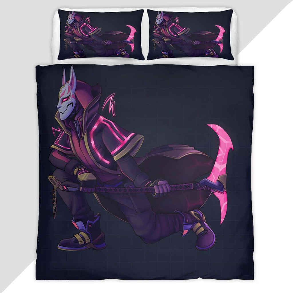 Drift Skin Cool Fortnite Game 10 Duvet Cover - Fortnite Bedding Set