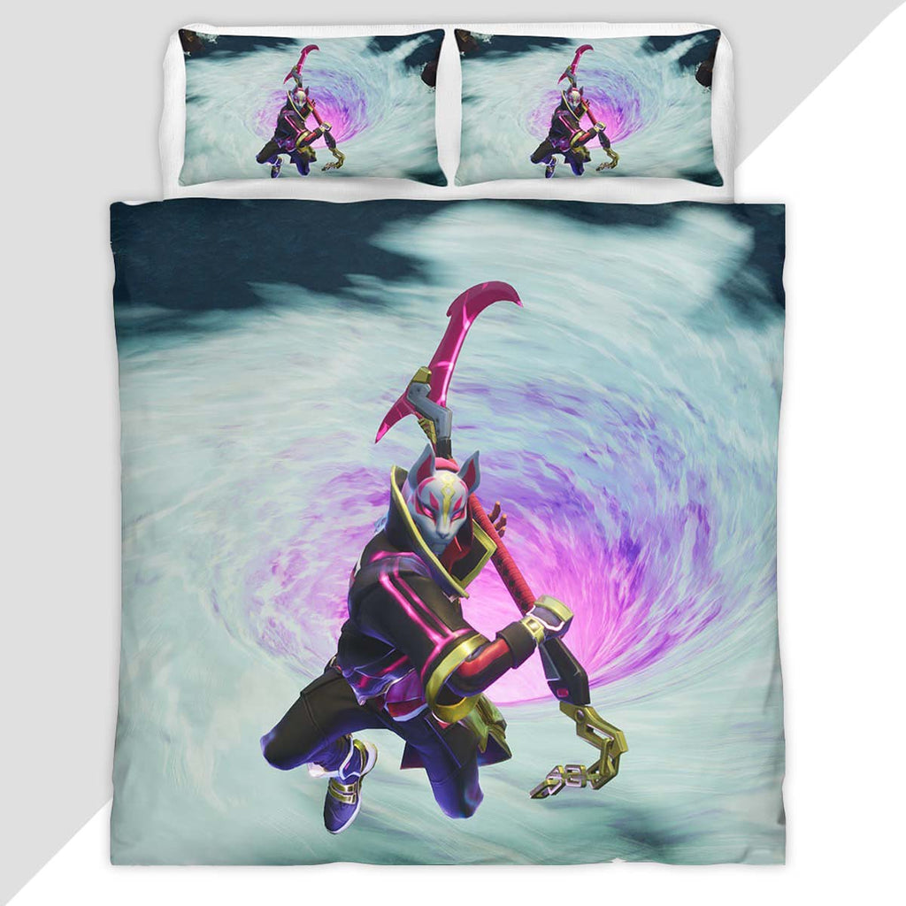 Drift Skin Cool Fortnite Game Duvet Cover - Fortnite Bedding Set