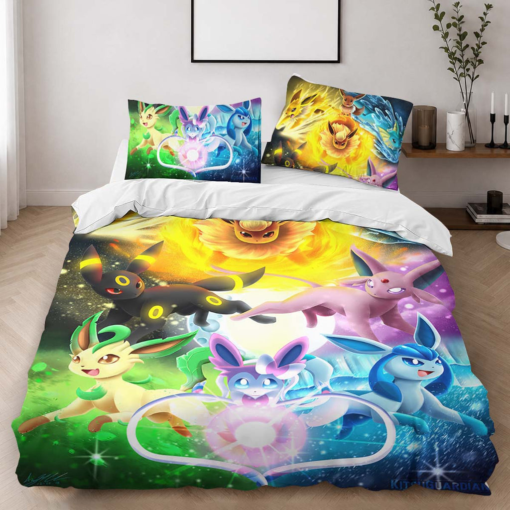 Eevee Evolution Pokemon 1 Duvet Cover - Pokemon Bedding Set 2