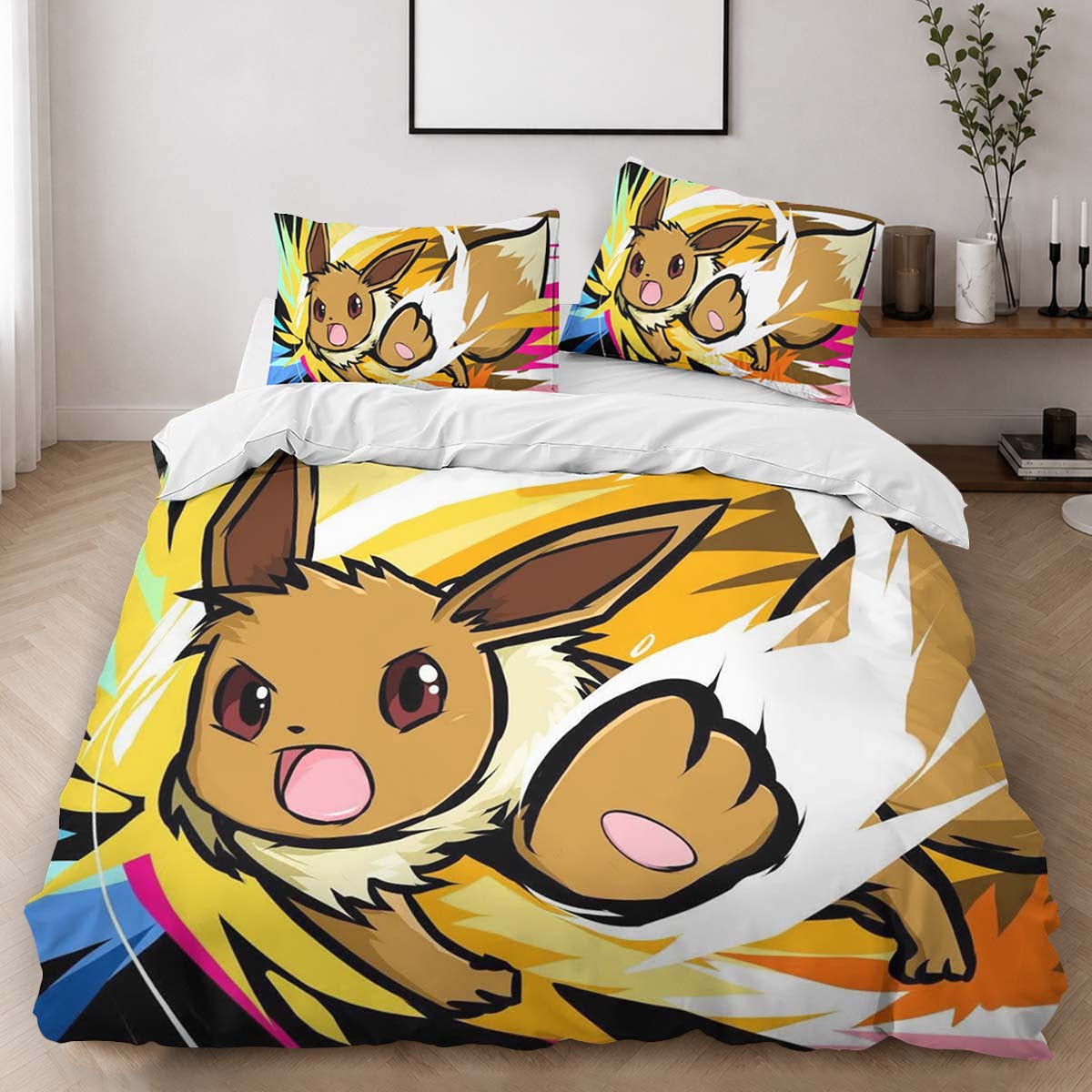 Eevee Evolution Pokemon 11 Duvet Cover - Pokemon Bedding Set 2
