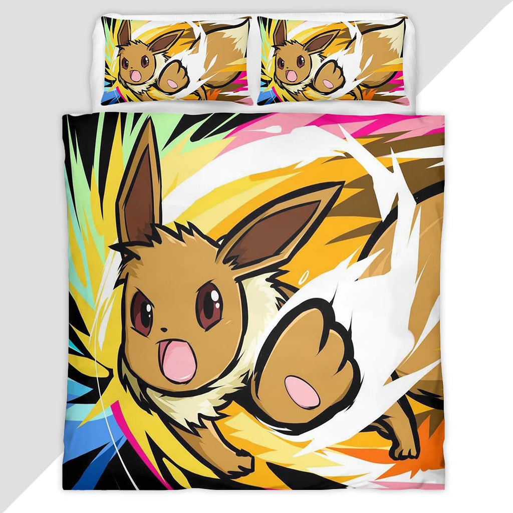 Eevee Evolution Pokemon 11 Duvet Cover - Pokemon Bedding Set