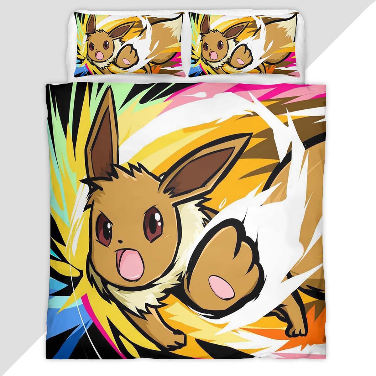 Eevee Evolution Pokemon 11 Duvet Cover - Pokemon Bedding Set