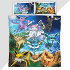 Eevee Evolution Pokemon 12 Duvet Cover - Pokemon Bedding Set