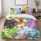 Eevee Evolution Pokemon 13 Duvet Cover - Pokemon Bedding Set 2