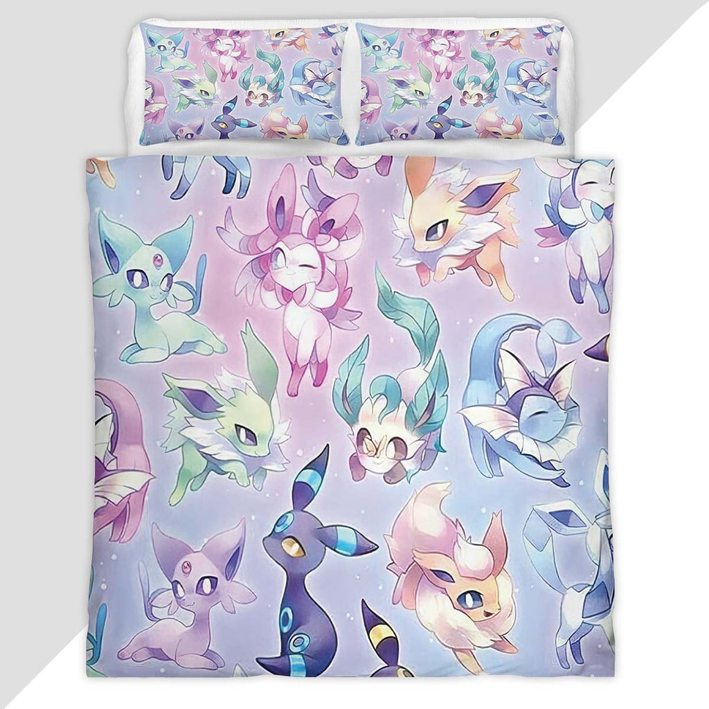 Eevee Evolution Pokemon 5 Duvet Cover - Pokemon Bedding Set