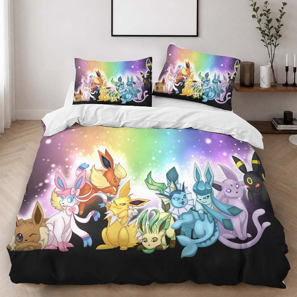 Eevee Evolution Pokemon 6 Duvet Cover - Pokemon Bedding Set 2