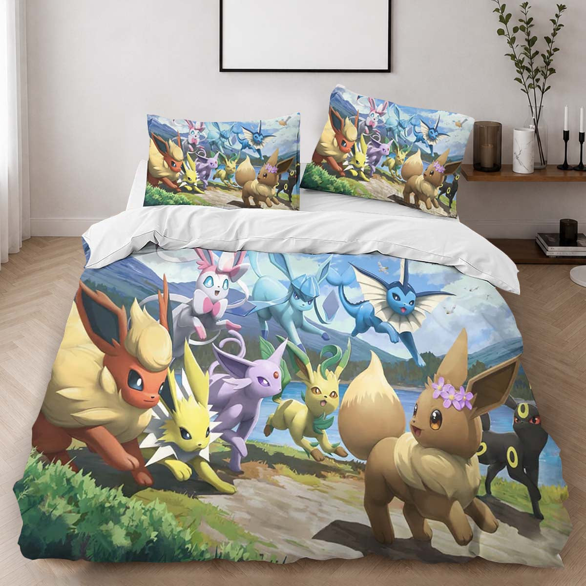 Eevee Evolution Pokemon 8 Duvet Cover - Pokemon Bedding Set 2