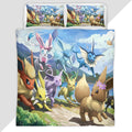 Eevee Evolution Pokemon 8 Duvet Cover - Pokemon Bedding Set