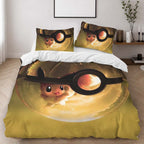 Eevee Evolution Pokemon Ball Duvet Cover - Pokemon Bedding Set 2