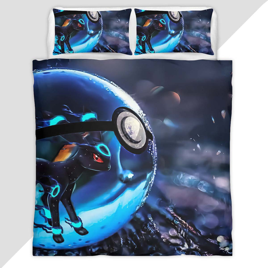 Eevee Evolution Pokemon Ball 2 Duvet Cover - Pokemon Bedding Set