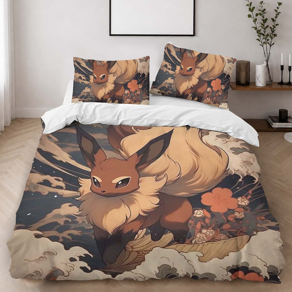 Eevee Pokemon 2 Duvet Cover - Pokemon Bedding Set 2
