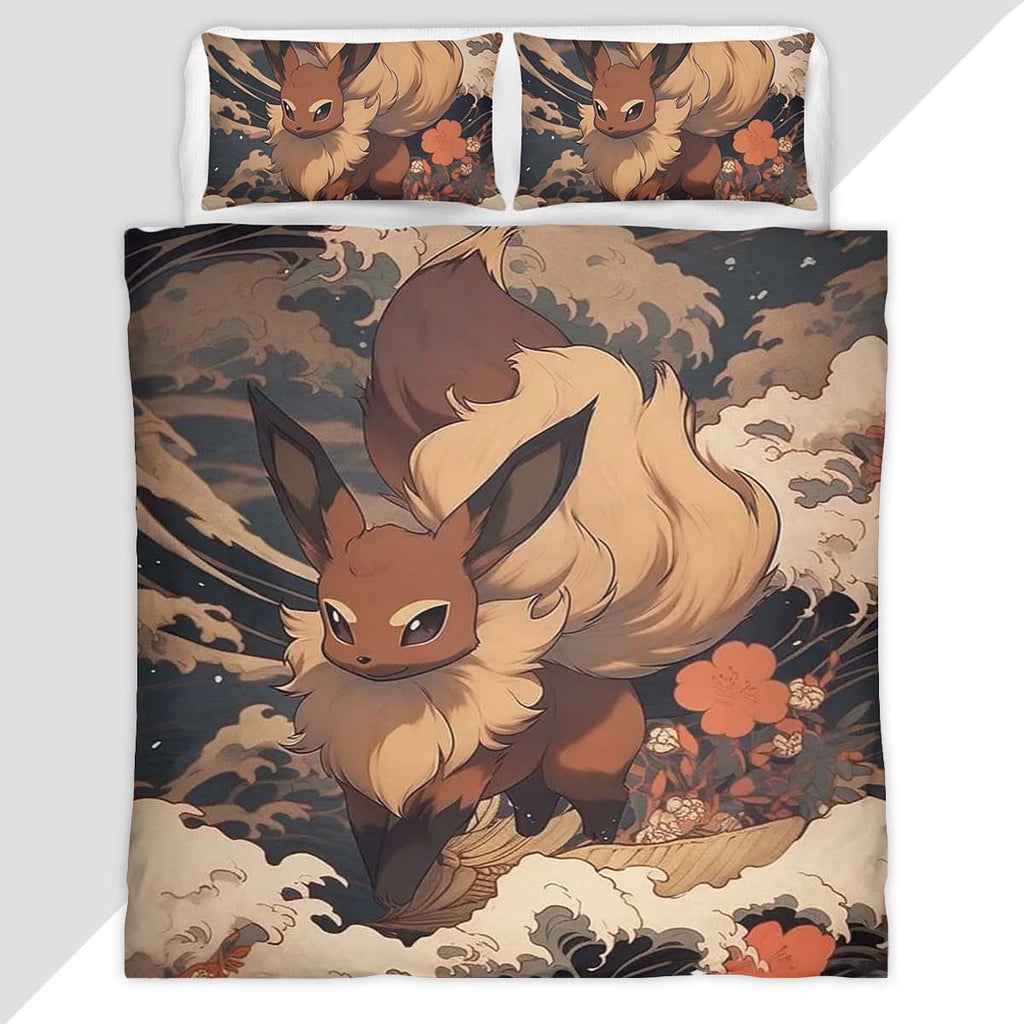 Eevee Pokemon 2 Duvet Cover - Pokemon Bedding Set