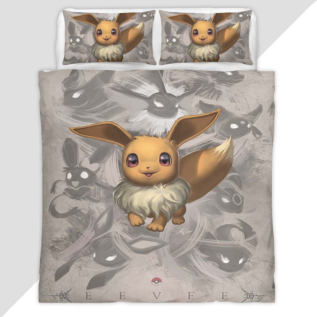Eevee Pokemon 3 Duvet Cover - Pokemon Bedding Set