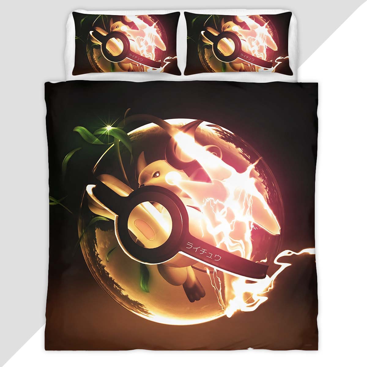 Evolution Pokeball Pokemon 2 Duvet Cover - Pokemon Bedding Set