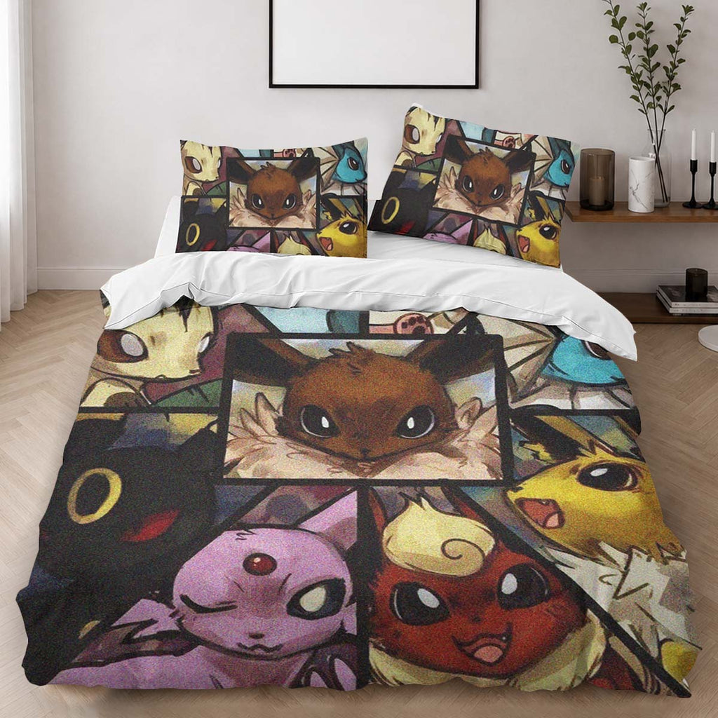Evolution Pokeball Pokemon 4 Duvet Cover - Pokemon Bedding Set 2