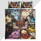 Evolution Pokeball Pokemon 4 Duvet Cover - Pokemon Bedding Set