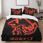 Fire Charizard Pokemon 2 Duvet Cover - Pokemon Bedding Set 2