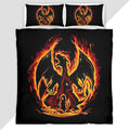 Fire Charizard Pokemon Duvet Cover - Pokemon Bedding Set