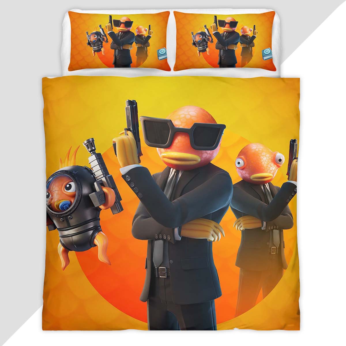 Fishsticks Skin Fortnite Games 04 Duvet Cover - Fortnite Bedding Set