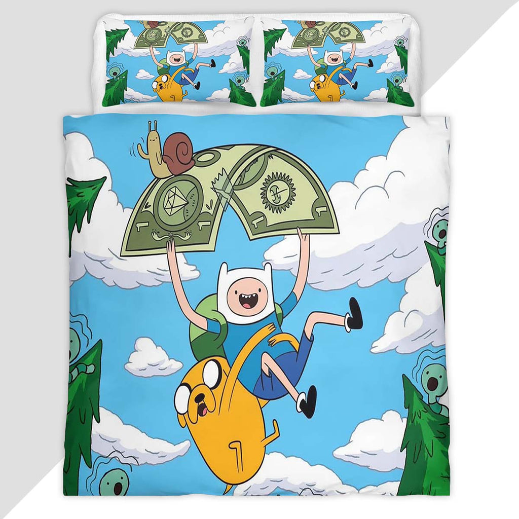 Fortnite Adventure Time Skin Dog and Human Duvet Cover - Fortnite Bedding Set