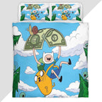 Fortnite Adventure Time Skin Dog and Human Duvet Cover - Fortnite Bedding Set