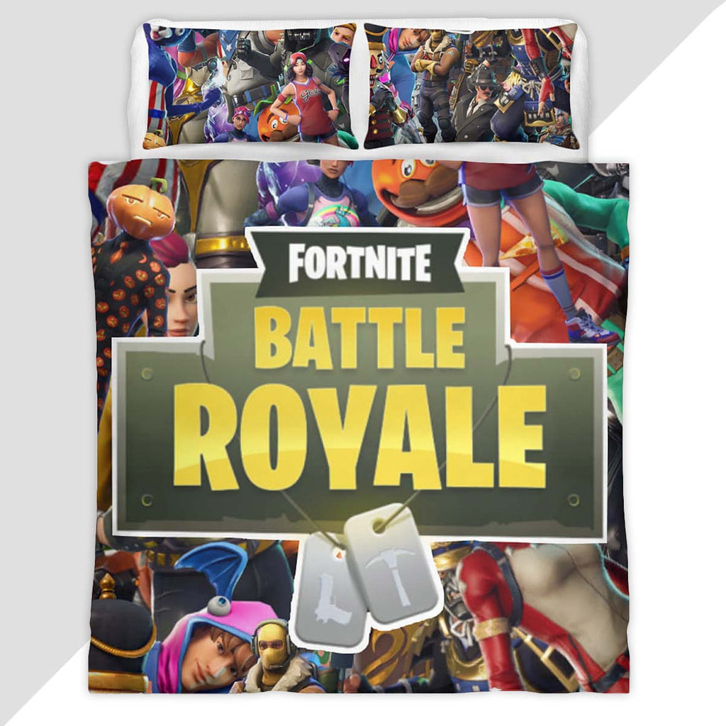 Fortnite Battle Royale All Characters 02 Duvet Cover - Fortnite Bedding Set