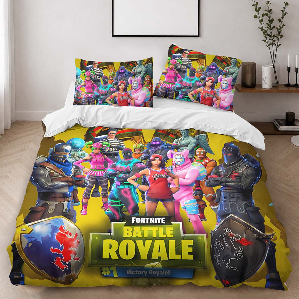 Fortnite Battle Royale Victory Omega Raptor Brite Bomber Duvet Cover - Fortnite Bedding Set 2