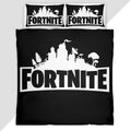 Fortnite Black White Logo 2 Duvet Cover - Fortnite Bedding Set