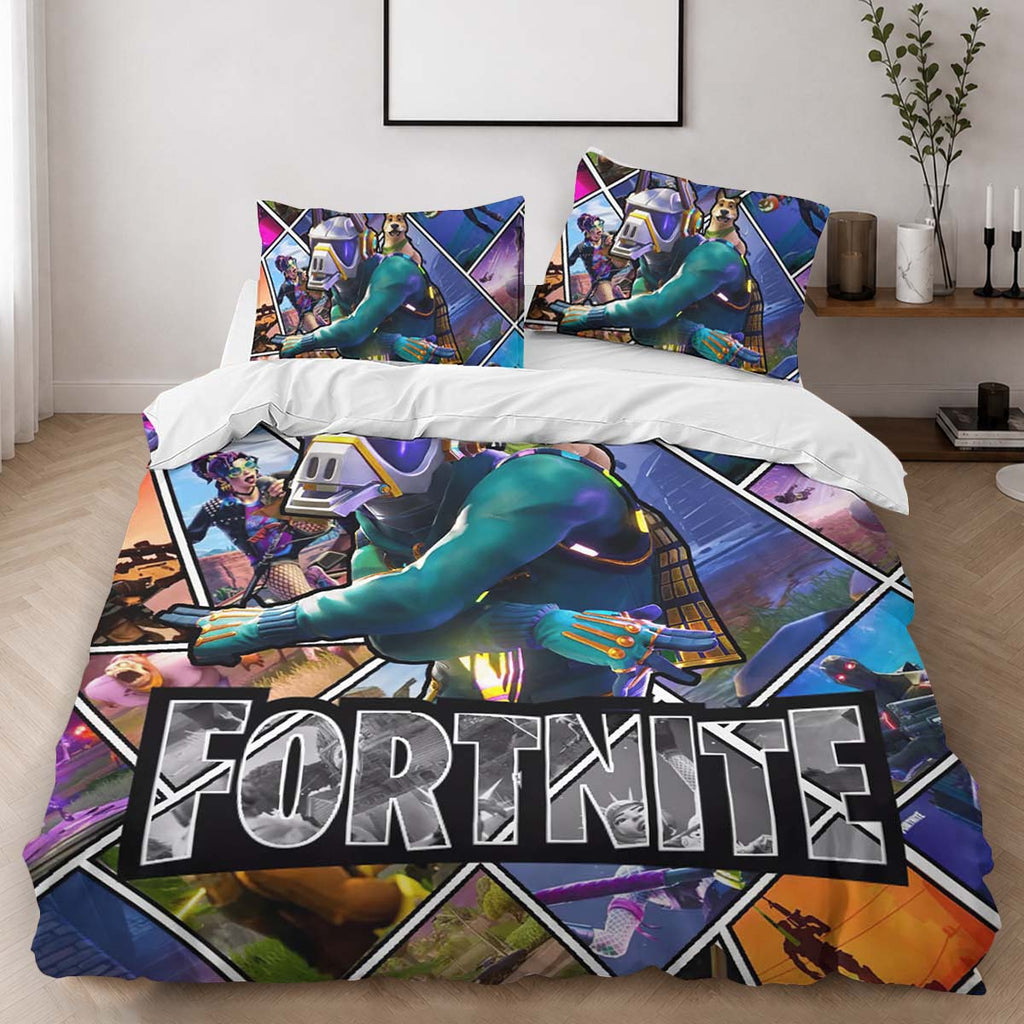 Fortnite DJ Yonder Skin and All Skins Duvet Cover - Fortnite Bedding Set 2