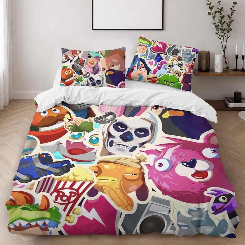 Fortnite Icon all Skin Duvet Cover - Fortnite Bedding Set 2