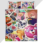 Fortnite Icon all Skin Duvet Cover - Fortnite Bedding Set