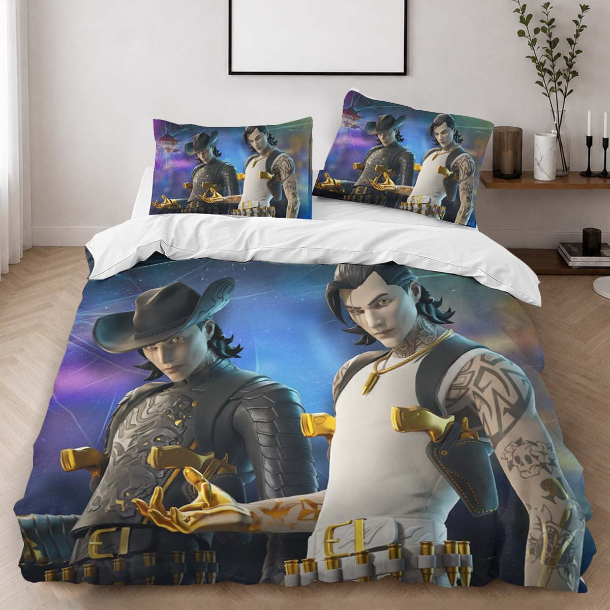 Fortnite Lawless Outlaw Midas Duvet Cover - Fortnite Bedding Set 2