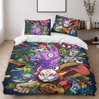 Fortnite Loot Llama Drift Tomatohead Cuddle Team Leader V-Bucks Duvet Cover - Fortnite Bedding Set 2