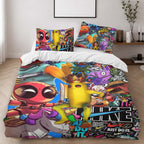Fortnite Skin Fishstick Peely Deadpool Duvet Cover - Fortnite Bedding Set 2