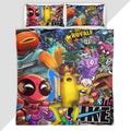 Fortnite Skin Fishstick Peely Deadpool Duvet Cover - Fortnite Bedding Set